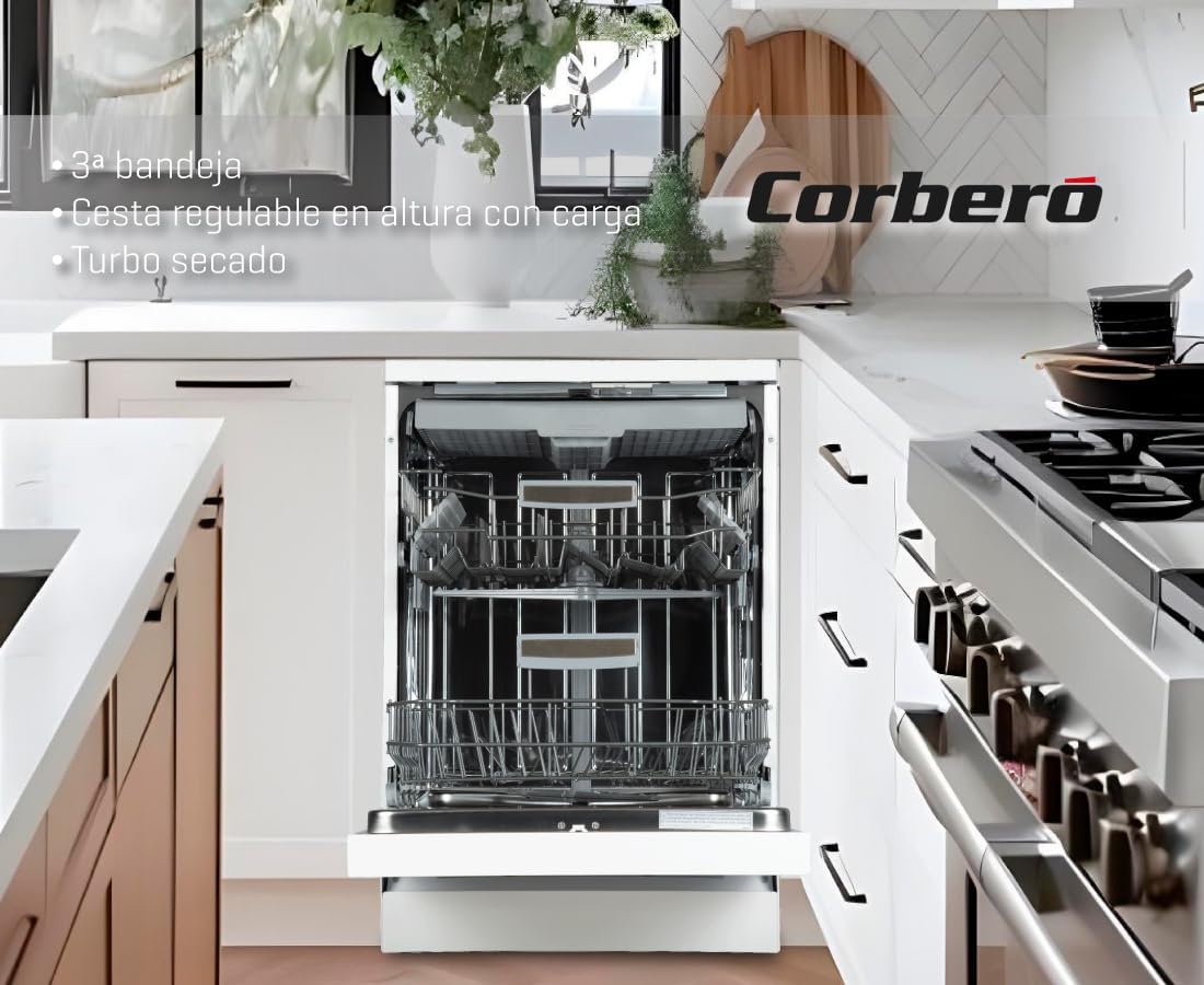 Lavavajillas Corberó blanco 60cm 15 cubiertos CLVV8622INVX OFERTA