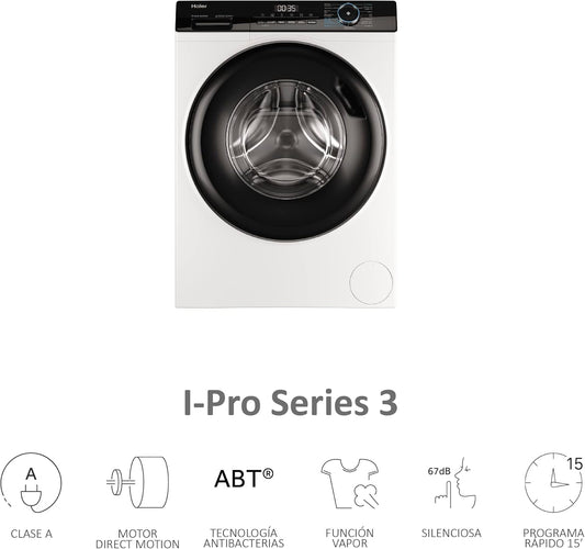 Lavadora Haier 8kg blanca 1400rpm HW80-B14939 OUTLET