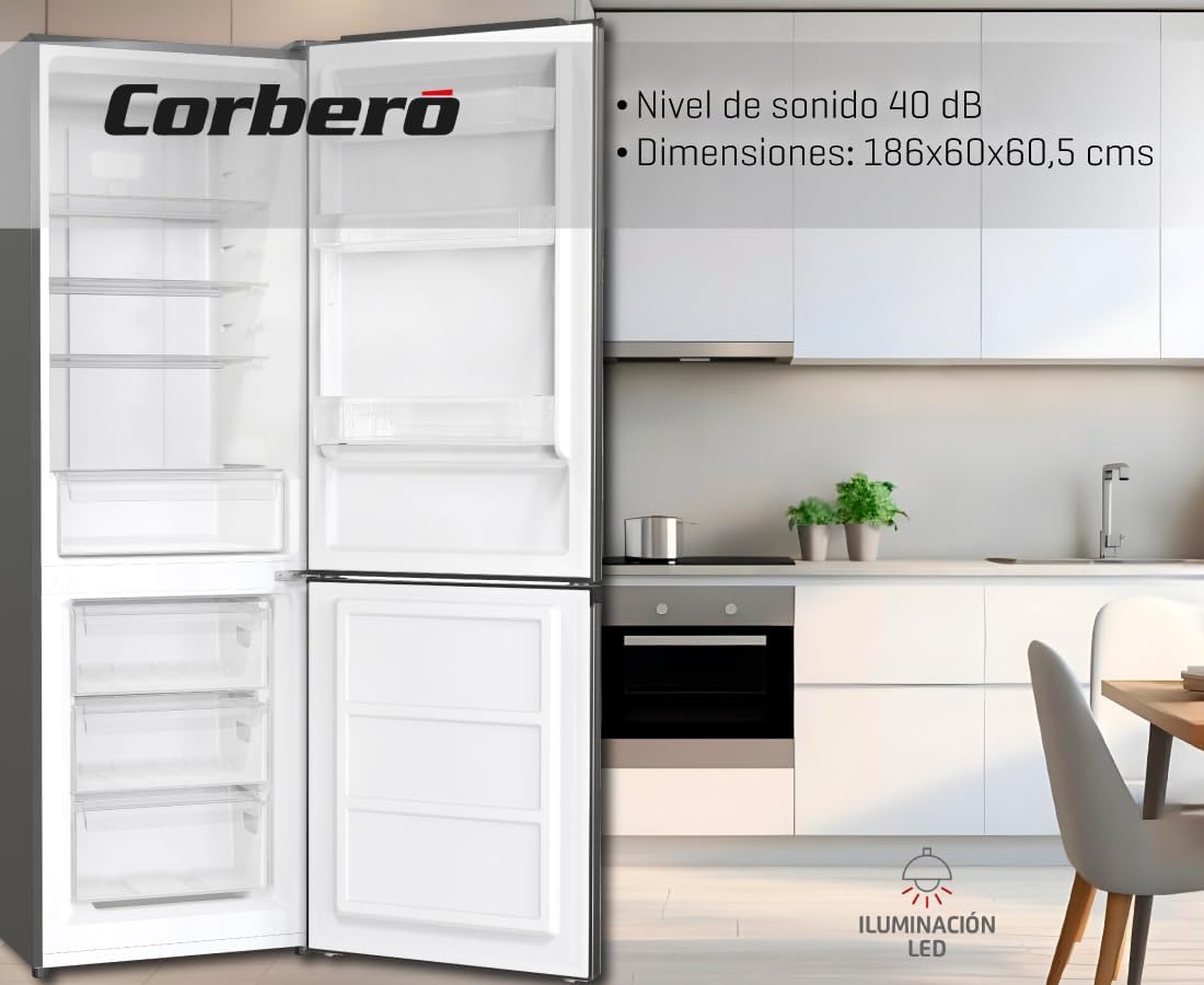 Frigorífico combi Corberó blanco 186*60cm CCH324EW OFERTA