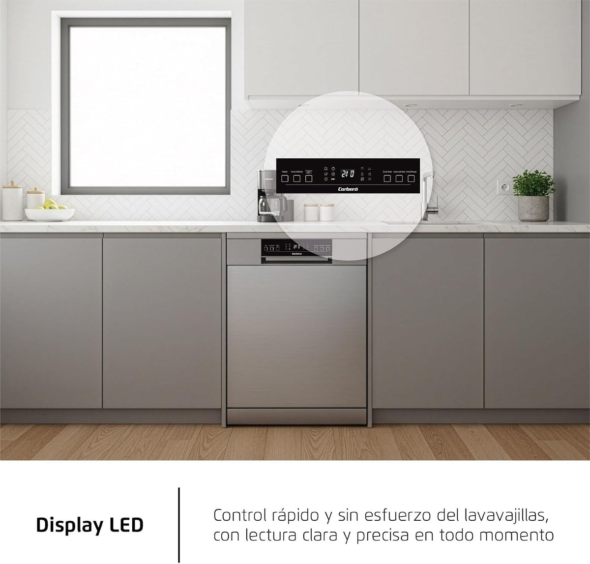 Lavavajillas Corberó inox 60cm 15 cubiertos (026394) OFERTA