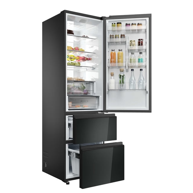 Frigorífico francés Haier cristal negro 205*60cm HTW7620DNGB OFERTA