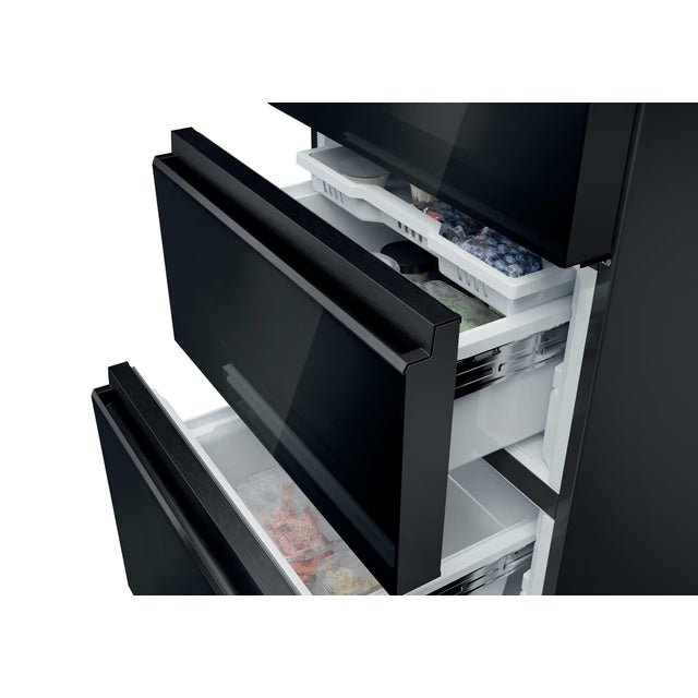 Frigorífico francés Haier cristal negro 205*60cm HTW7620DNGB OFERTA