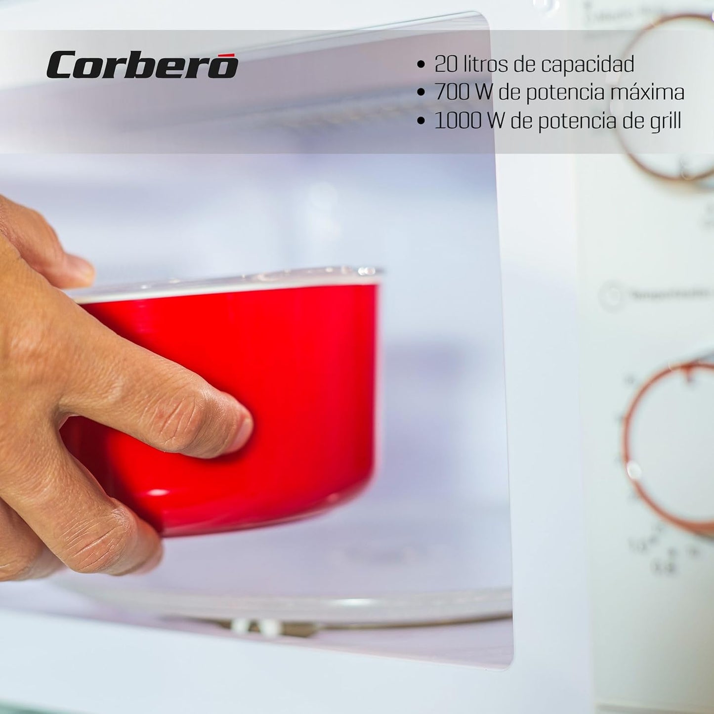 Microondas Corberó 20lt blanco CMICM5020GW OFERTA