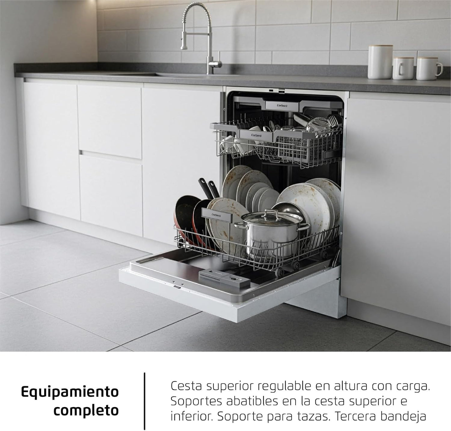 Lavavajillas Corberó blanco 60cm 15 cubiertos (026343) OFERTA