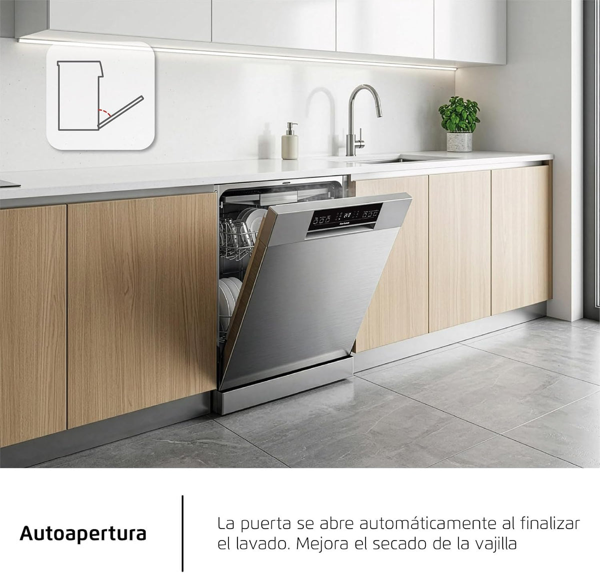 Lavavajillas Corberó inox 60cm 15 cubiertos (026394) OFERTA
