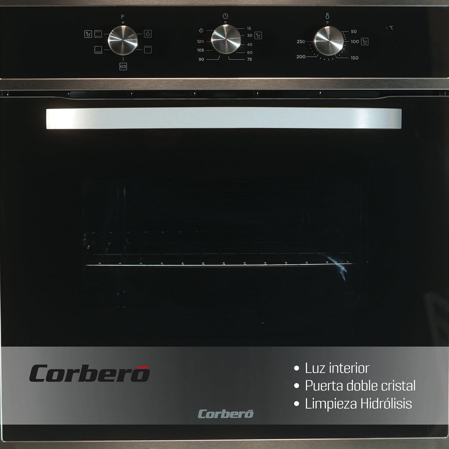 Horno Corberó negro multifunción 65lt (026345) OFERTA