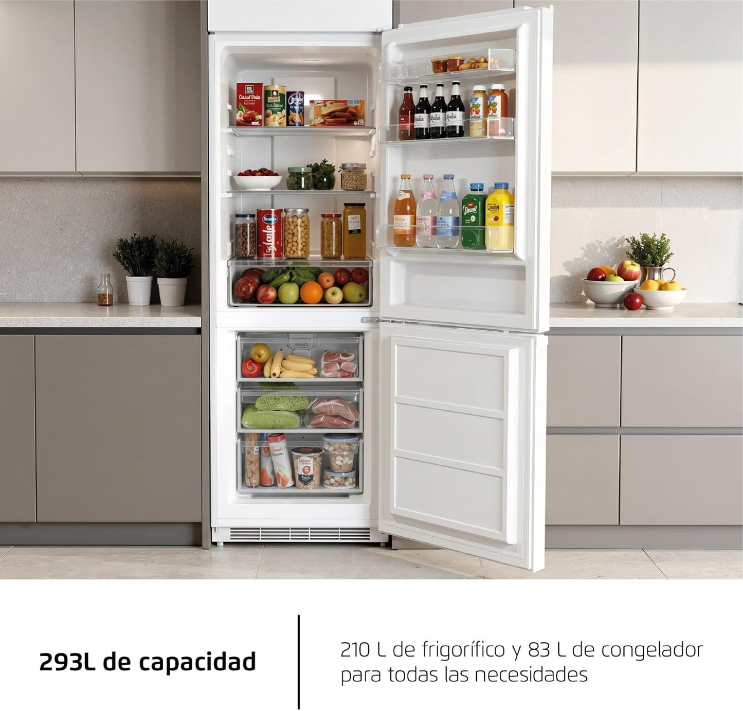Frigorífico combi Corberó blanco 186*60cm (026299) OFERTA