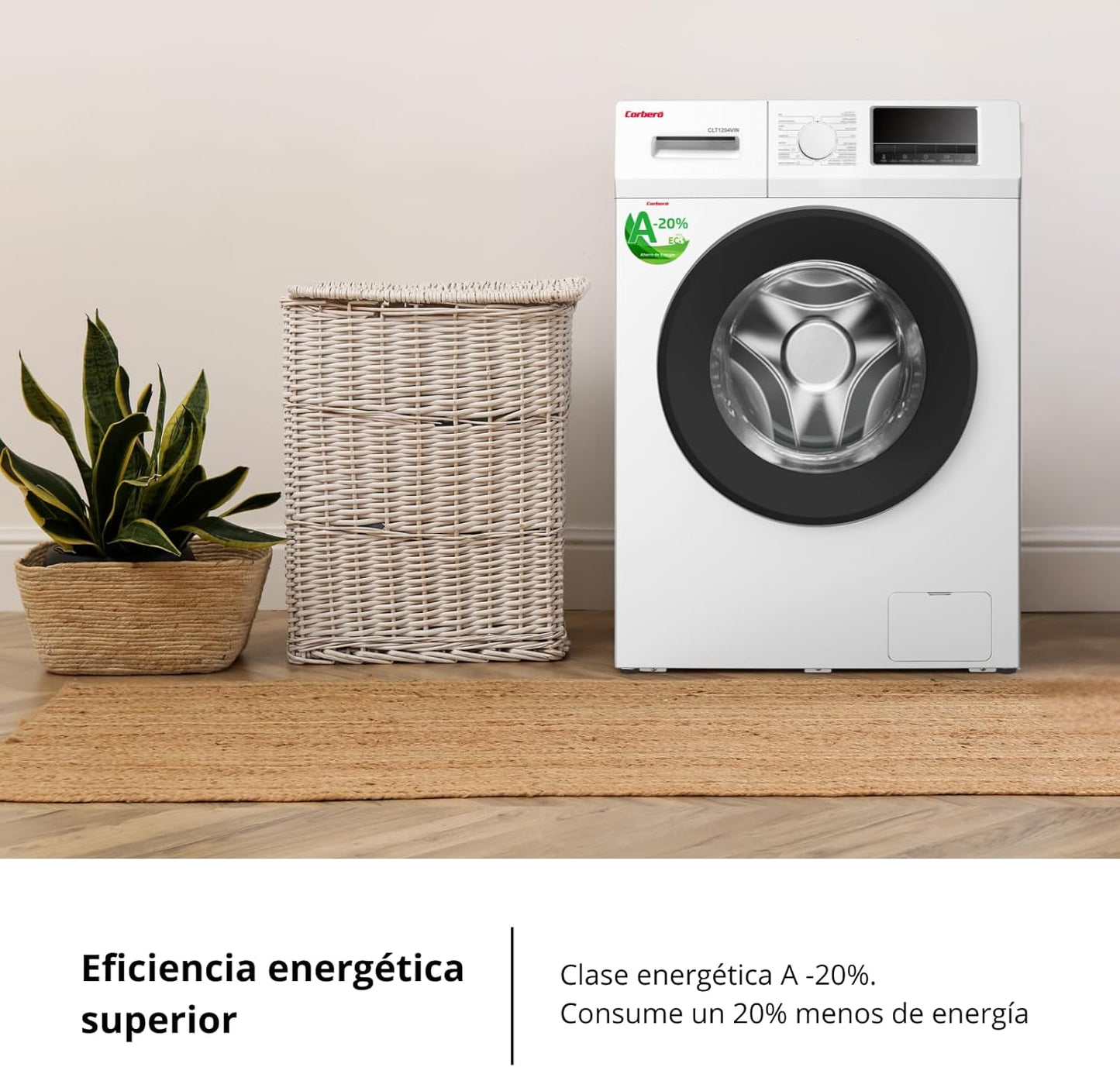 Lavadora Corberó 12kg blanca 1400rpm (026199) OFERTA