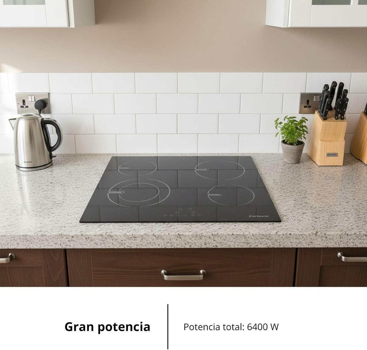 Placa vitrocerámica Corberó 4 fuegos (026411) OFERTA