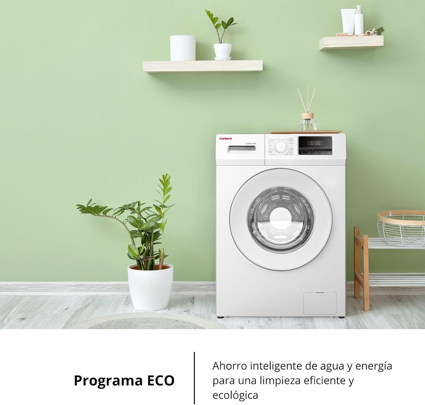 Lavadora Corberó 8kg blanca 1400rpm CLT8BL1424 OFERTA