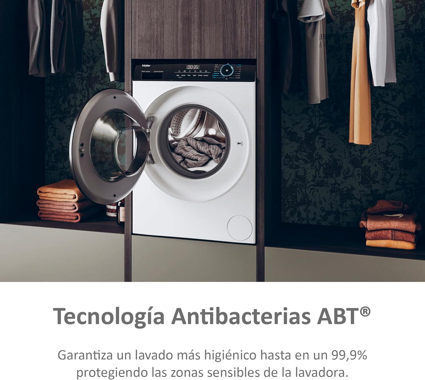 Lavadora Haier 8kg blanca 1400rpm HW80-B14939 OUTLET