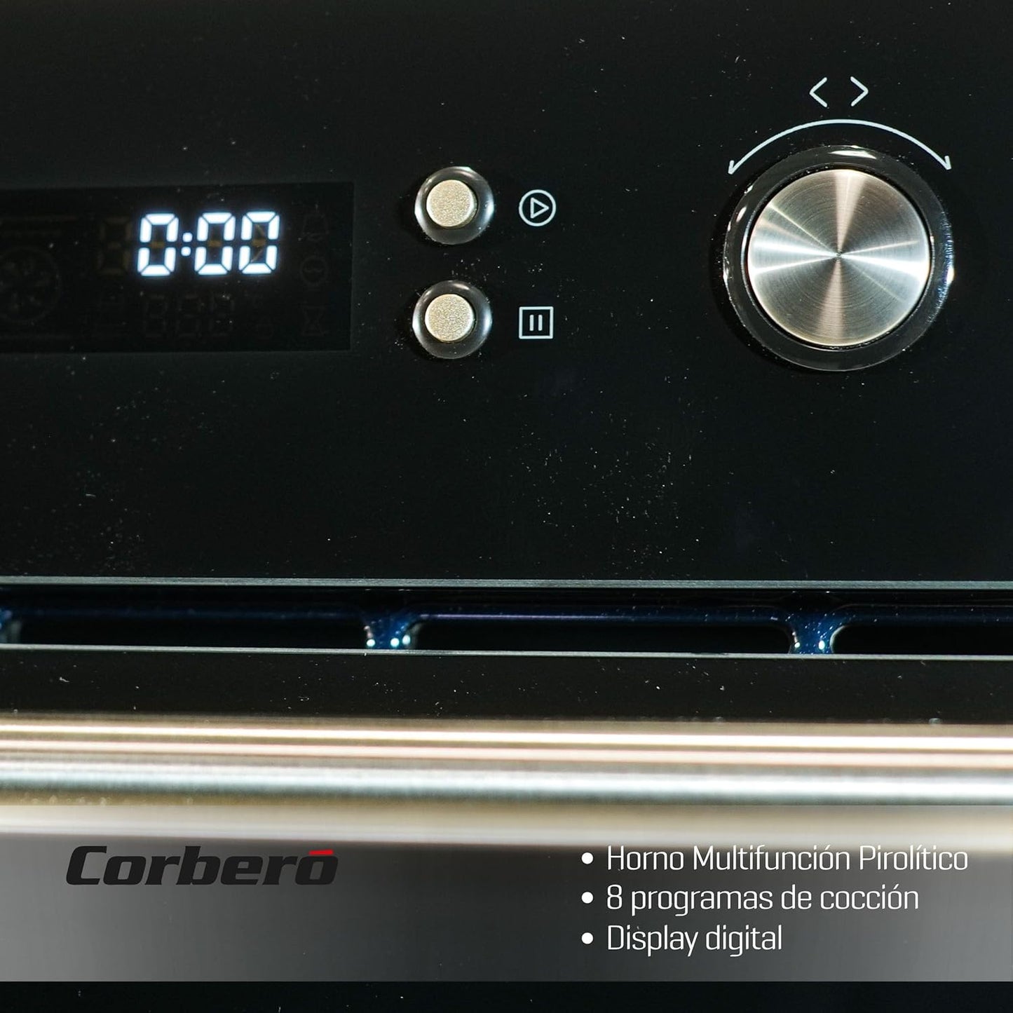 Horno Corberó negro pirolítico 65l (026139) OFERTA