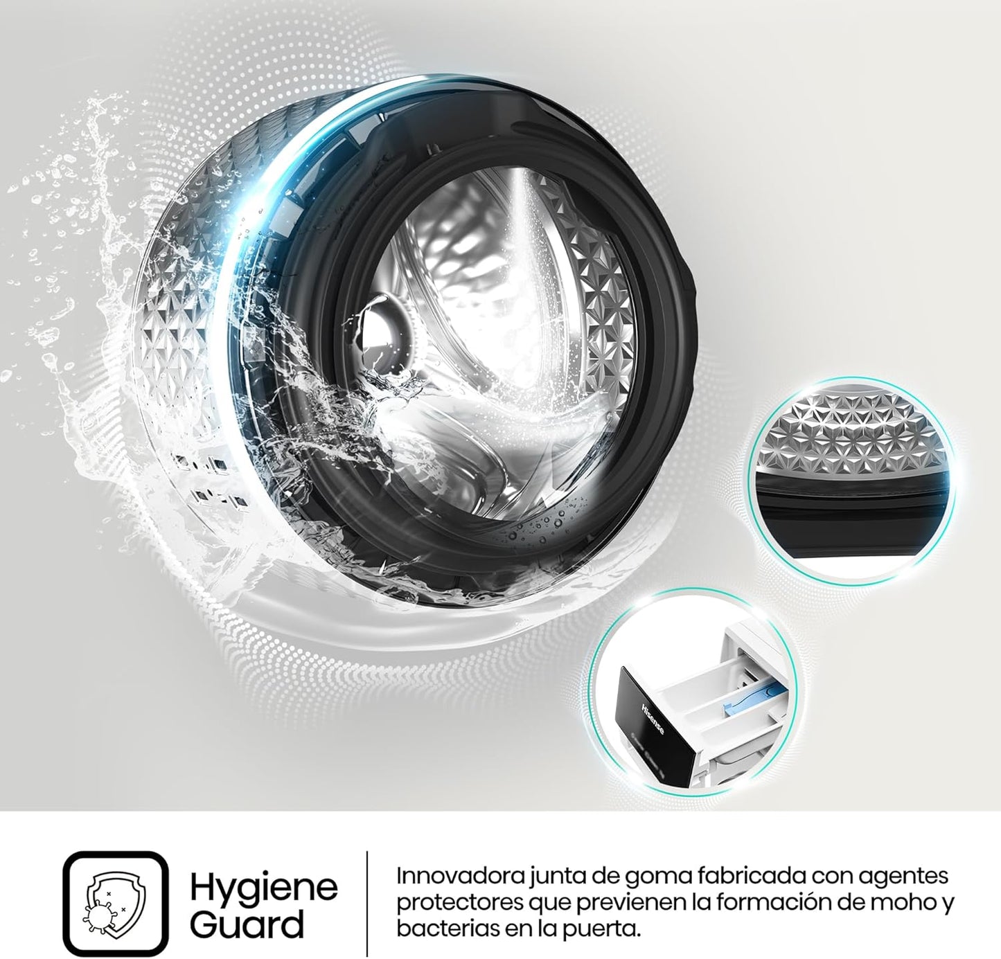 Lavasecadora Hisense 10.5/6kg blanca 1400rpm WD3S1043BW3 OUTLET