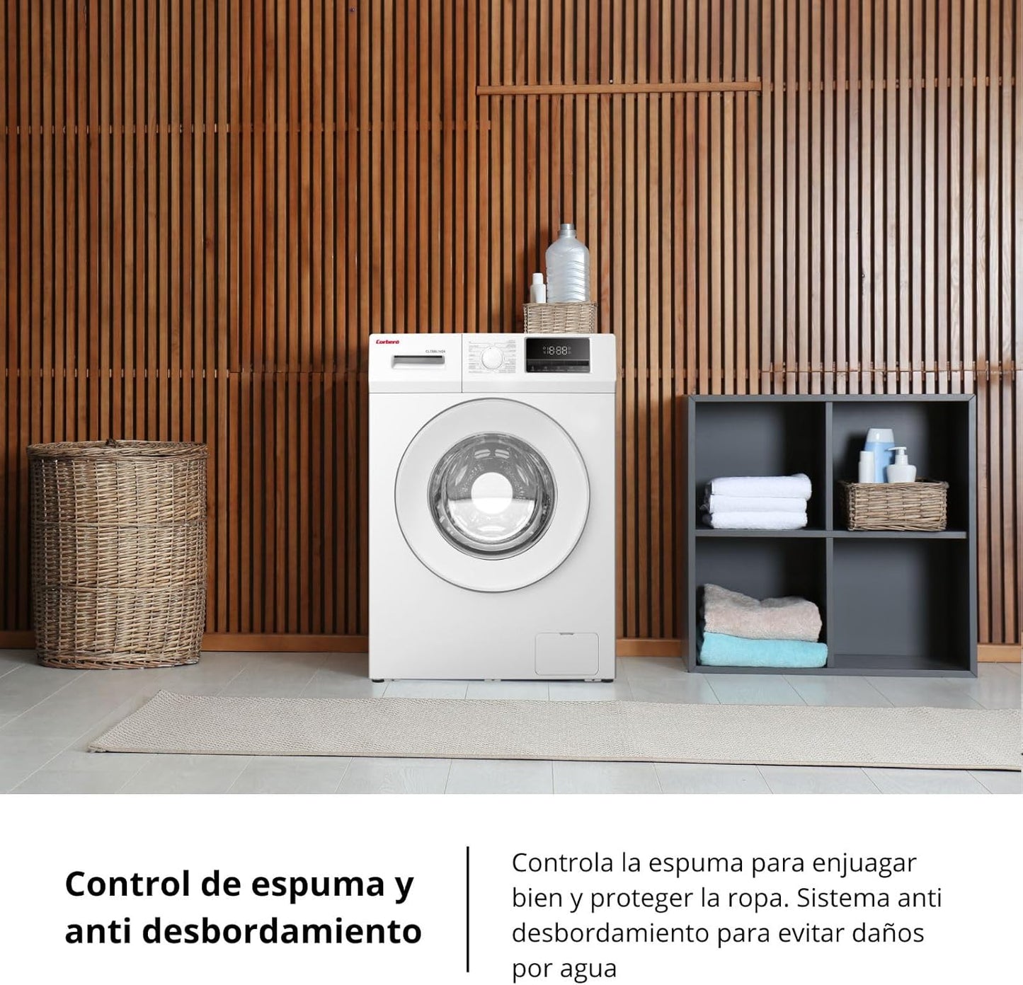 Lavadora Corberó 8kg blanca 1400rpm CLT8BL1424 OFERTA