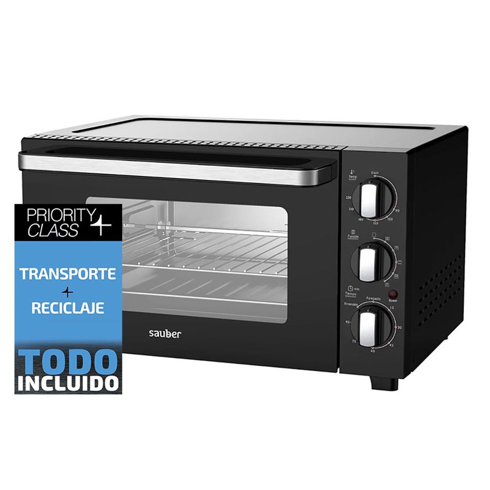 Horno Sauber negro sobremesa 30lt SERIE 5-1500 OFERTA