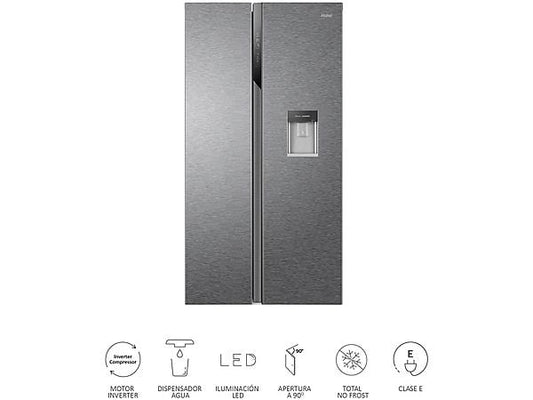 Frigorífico americano Haier inox 178*90cm HSR3918EWPG OUTLET