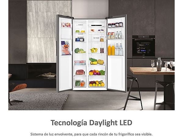 Frigorífico americano Haier inox 178*90cm HSR3918EWPG OUTLET
