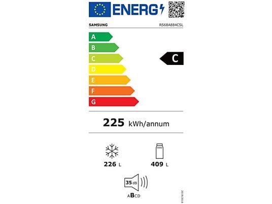 Frigorífico Americano Samsung inox 178*91cm RS68A884CSL OUTLET