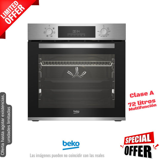 Horno Beko inox multifunción 72l BBIE123001XD OFERTA