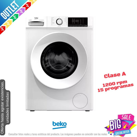 Lavadora Beko 7kg blanca 1200rpm (026252) OUTLET