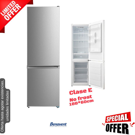 Frigorífico combi Benavent inox 188*60cm CBM18860EX OFERTA