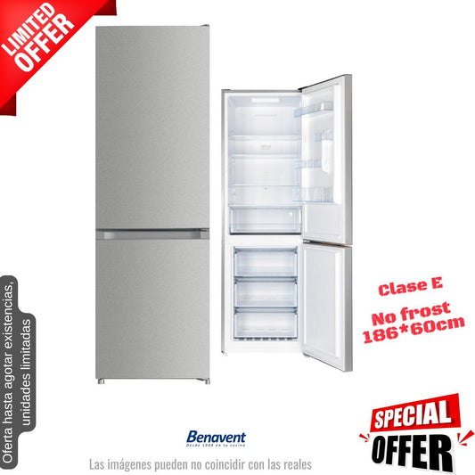 Frigorífico combi Benavent inox 186*60cm (026301) OFERTA