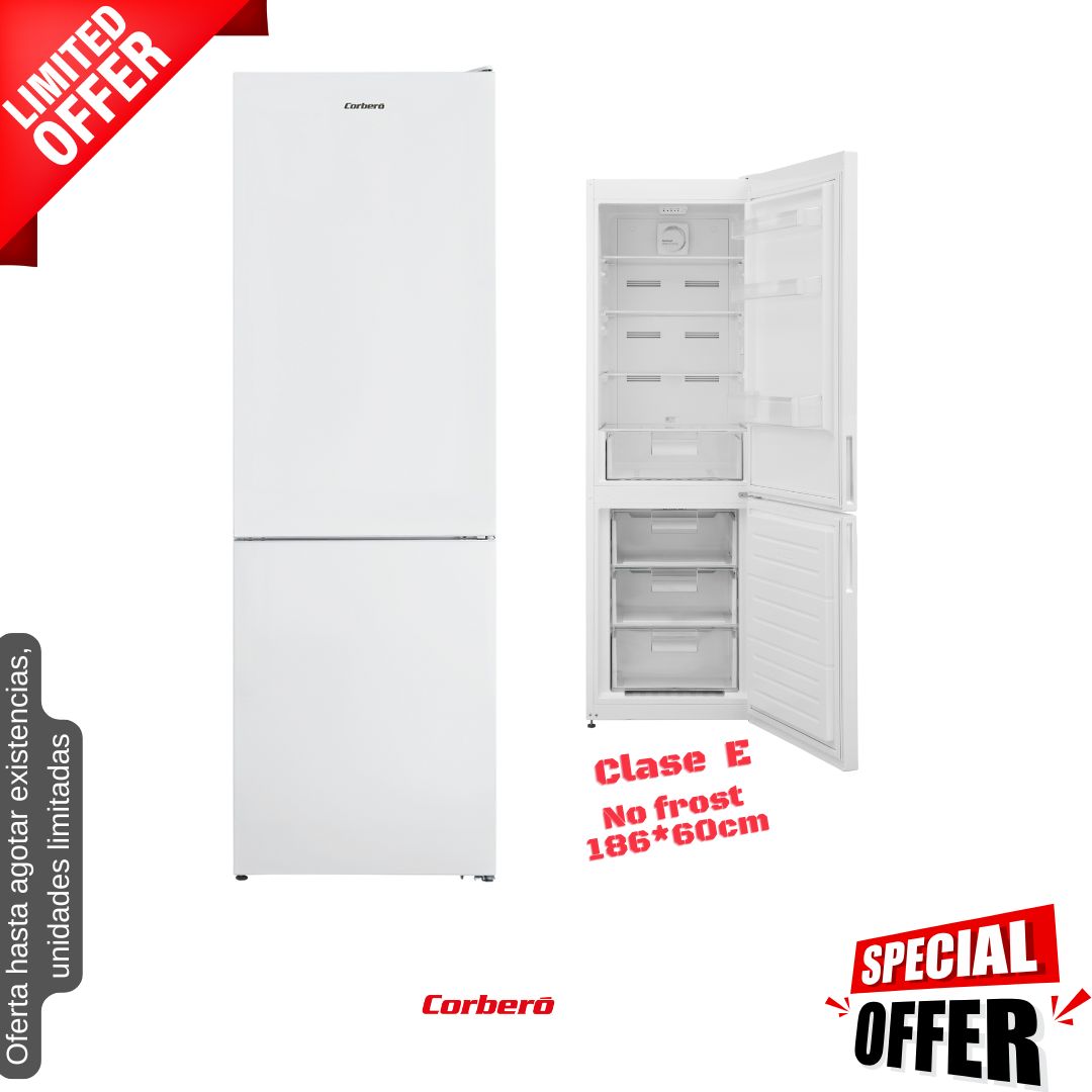 Frigorífico combi Corberó blanco 186*60cm CC594V24NFW OFERTA
