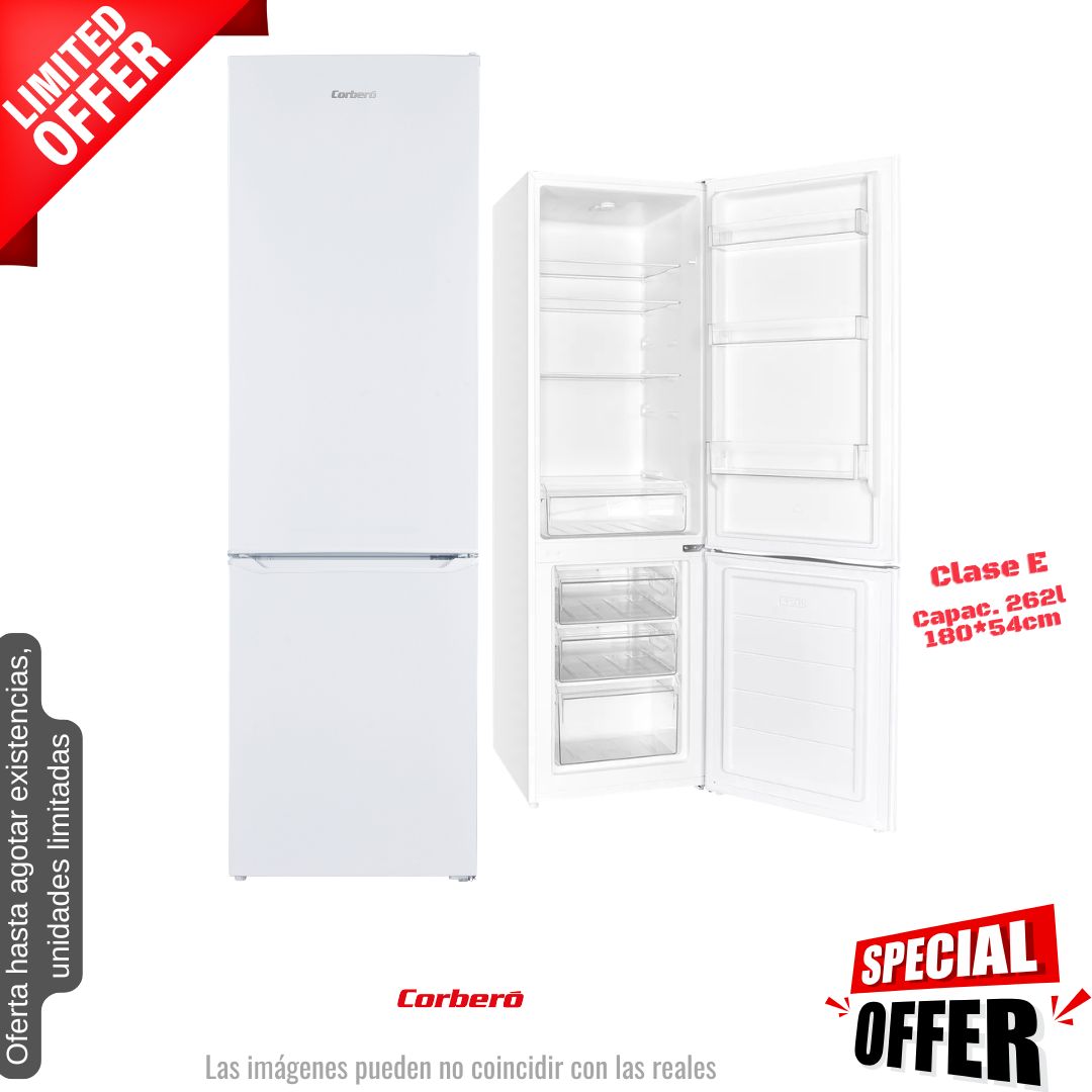 Frigorífico combi Corberó blanco 180*55cm (026296) OFERTA