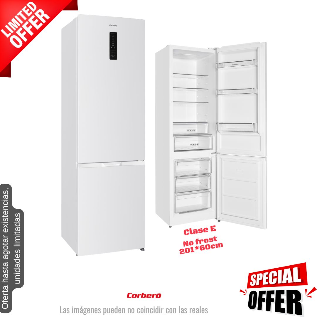 Frigorífico combi Corberó blanco 201*60cm (026393) OFERTA
