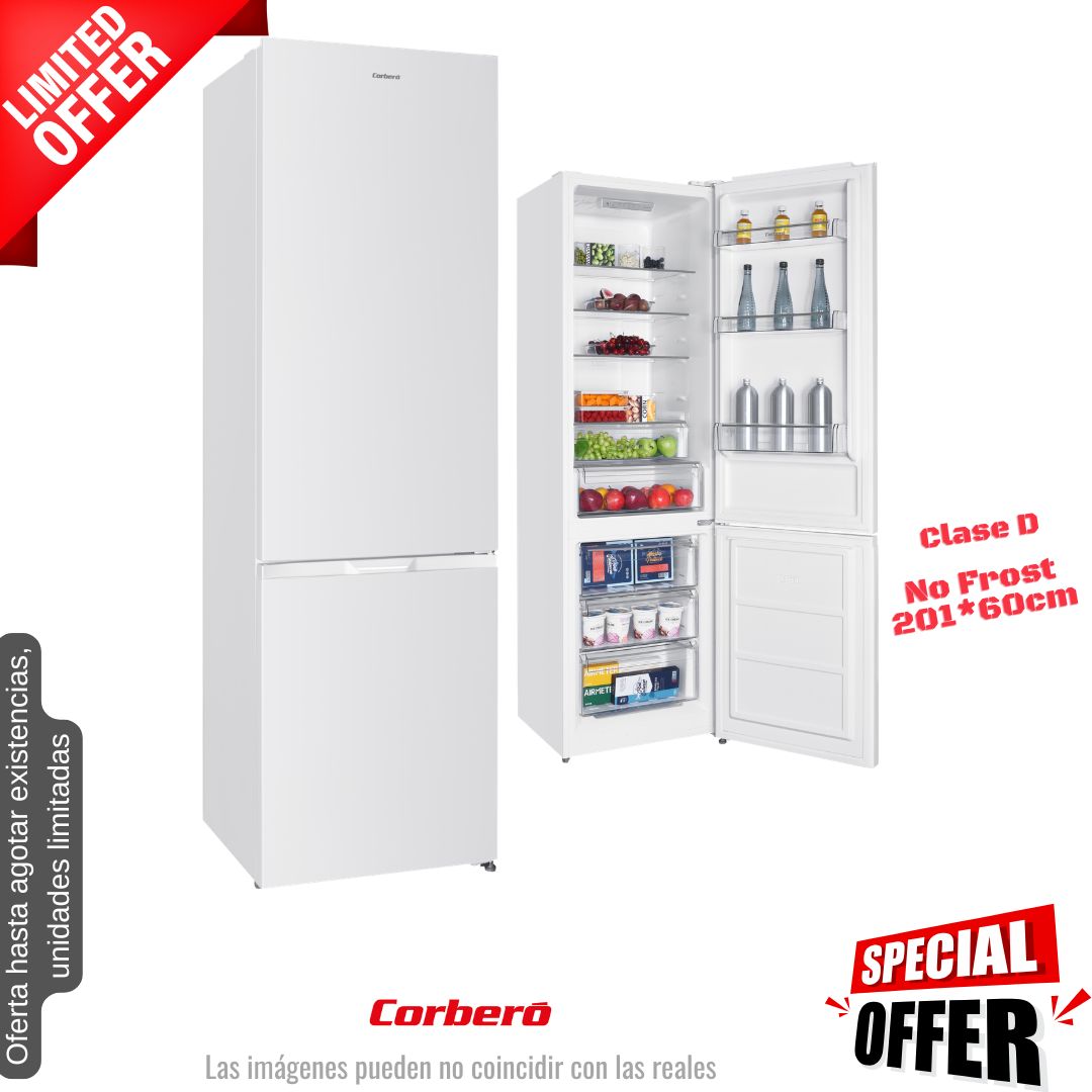Frigorífico combi Corberó blanco 201*60cm (026306) OFERTA