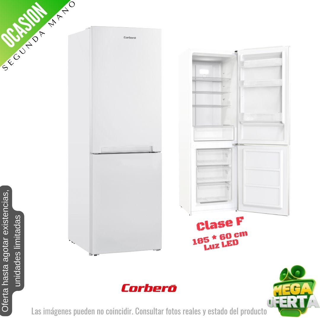 Frigorífico combi Corberó blanco 185*60cm CCH315EW OCASION