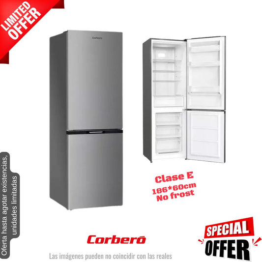 Frigorífico combi Corberó inox 186*60cm (026030) OFERTA