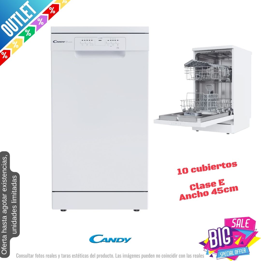 Lavavajillas Candy blanco 45cm 10 cubiertos (026249) OUTLET