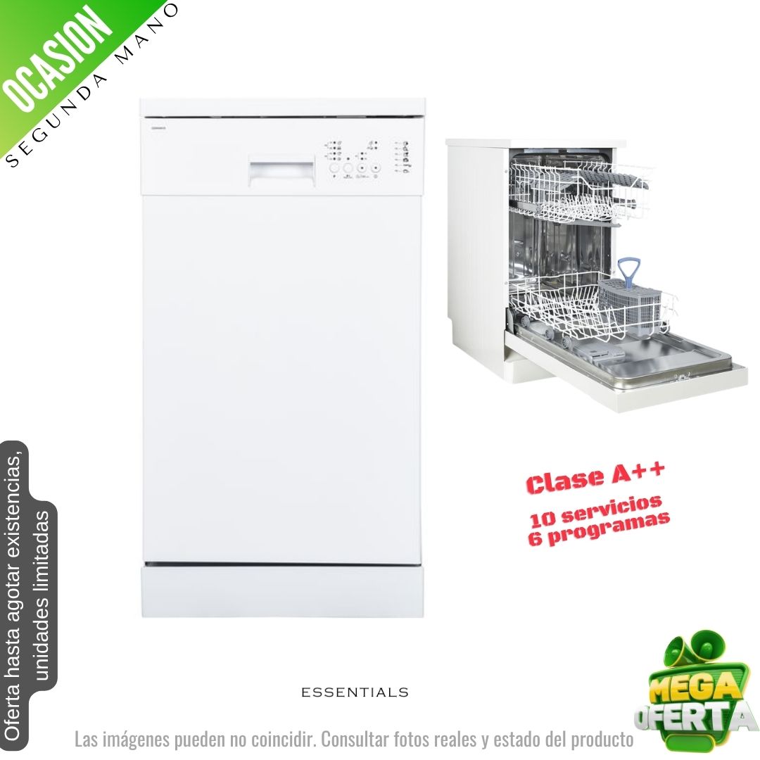 Lavavajillas Essentials blanco 45cm 10 servicios (026242)  OCASION