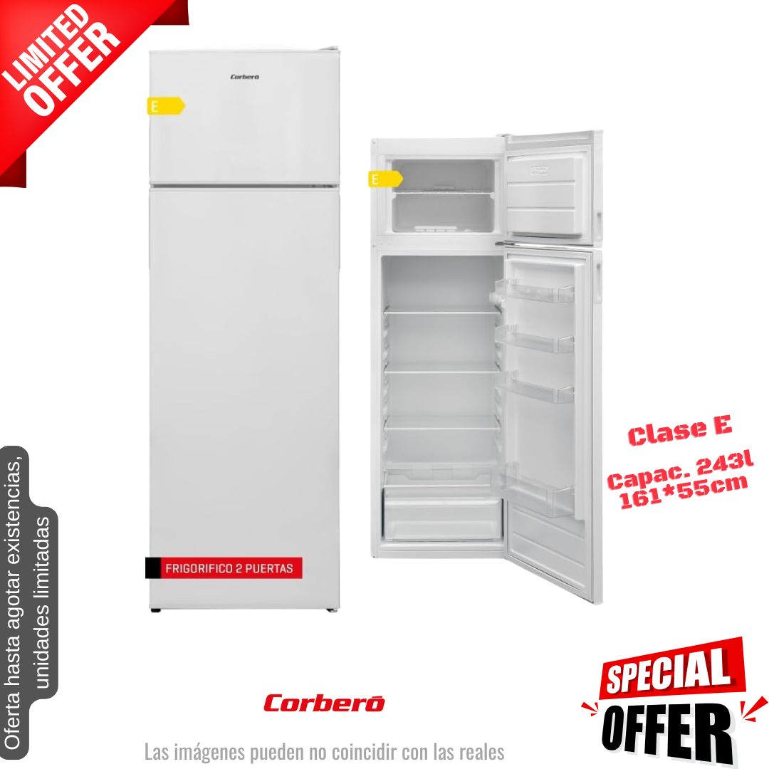 Frigorífico Corberó blanco 161*55cm (026325) OFERTA