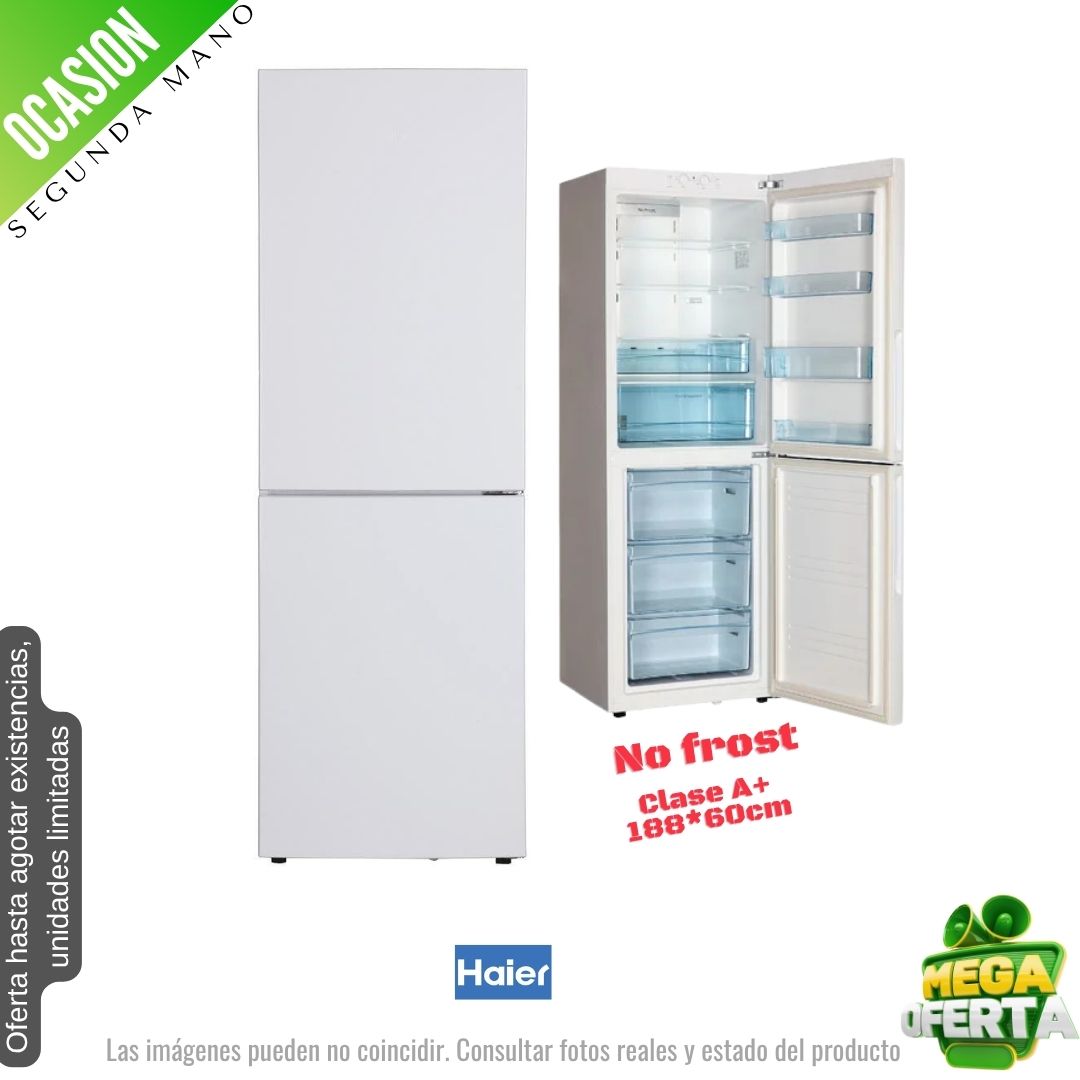 Frigorífico combi Haier blanco 188*60cm (026282) OCASION