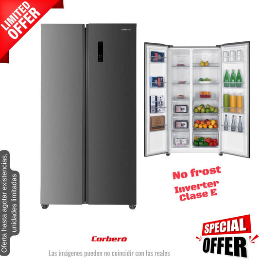 Frigorífico americano Corberó inox 177*91cm (026047) OFERTA