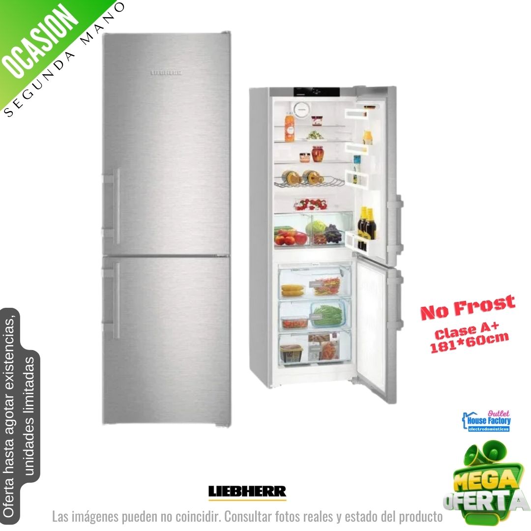Frigorífico combi Liebherr inox 182*60cm CNES3513INDEX21A OCASION