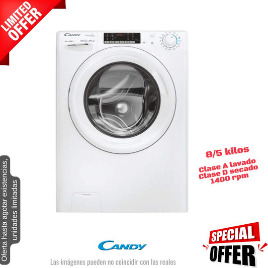 Lavasecadora Candy 8/5kg blanca 1400rpm (026097) OFERTA