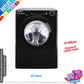 Lavadora Candy 8kg negra 1400rpm CS148TWBB4/1-80 OUTLET