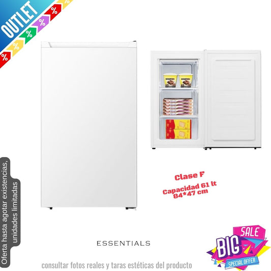 Congelador vertical Essentials blanco 84*47cm CUF48W22 OUTLET