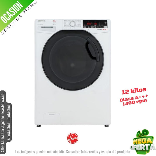 Lavadora Hoover 12kg blanca 1400rpm DWOA412HLFN3-80 OCASION