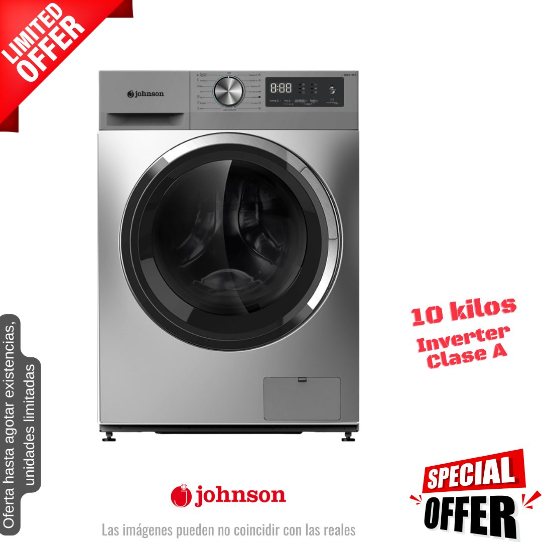 Lavadora Johnson 10kg inox 1400rpm EBRO100X