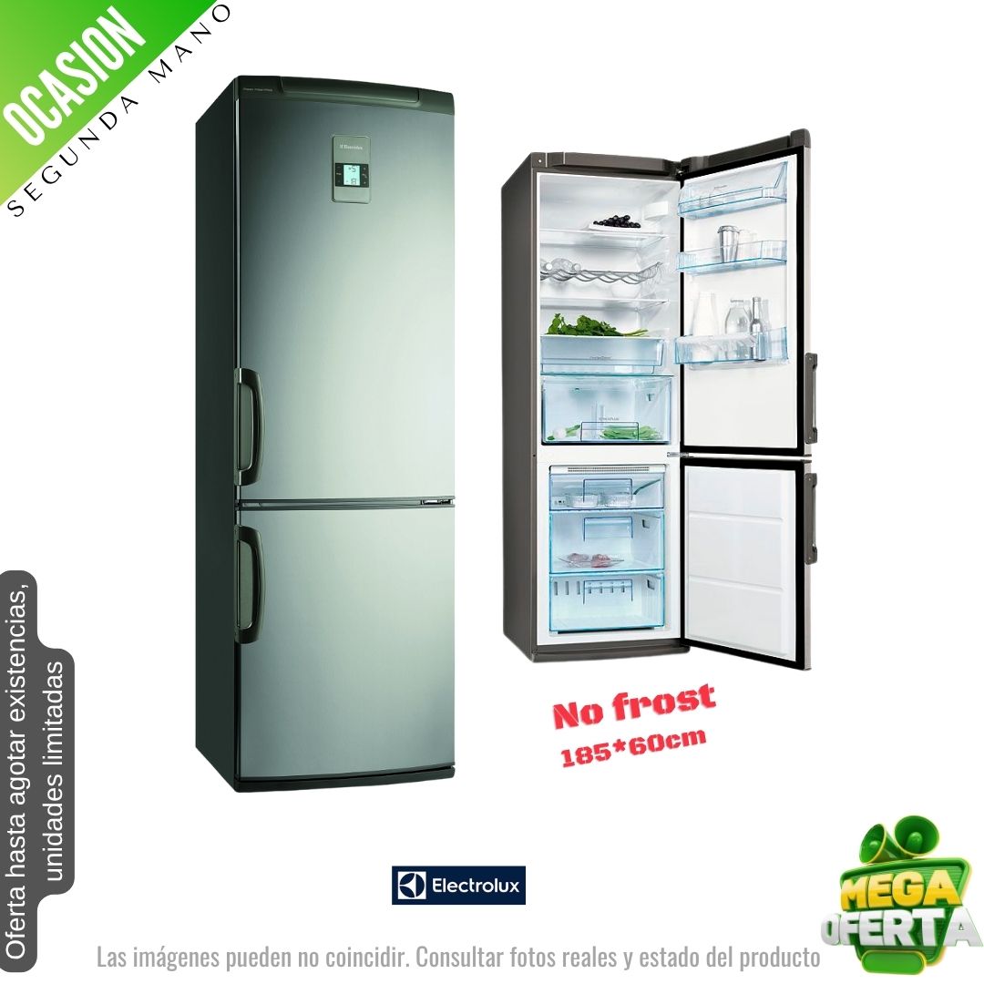 Frigorífico combi Electrolux inox 185*60cm ENA34933X OCASION