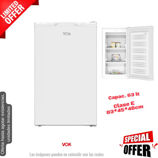 Congelador vertical Vok blanco 83*45cm (026357) OFERTA