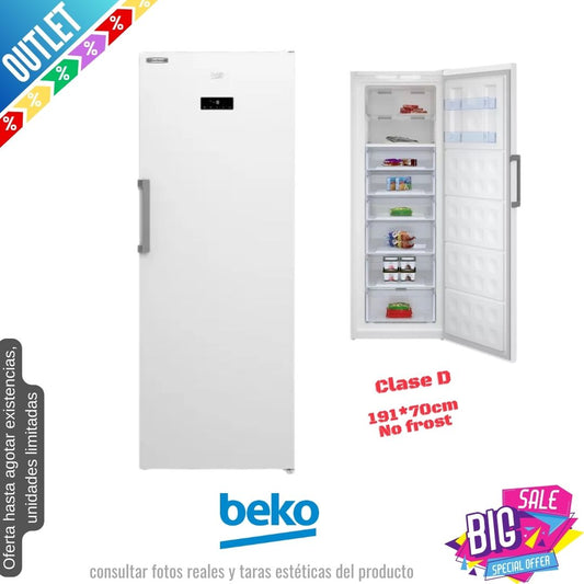 Congelador vertical Beko blanco 191*70cm FFEP5791W OUTLET