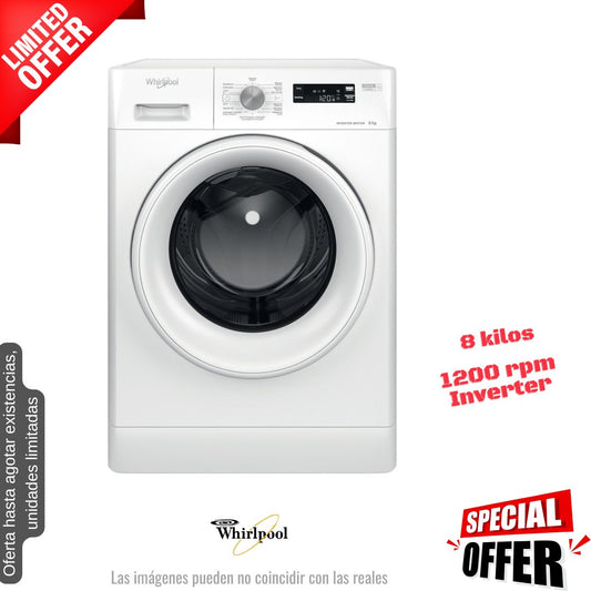 Lavadora Whirlpool 8kg blanca 1200rpm (026209) OFERTA
