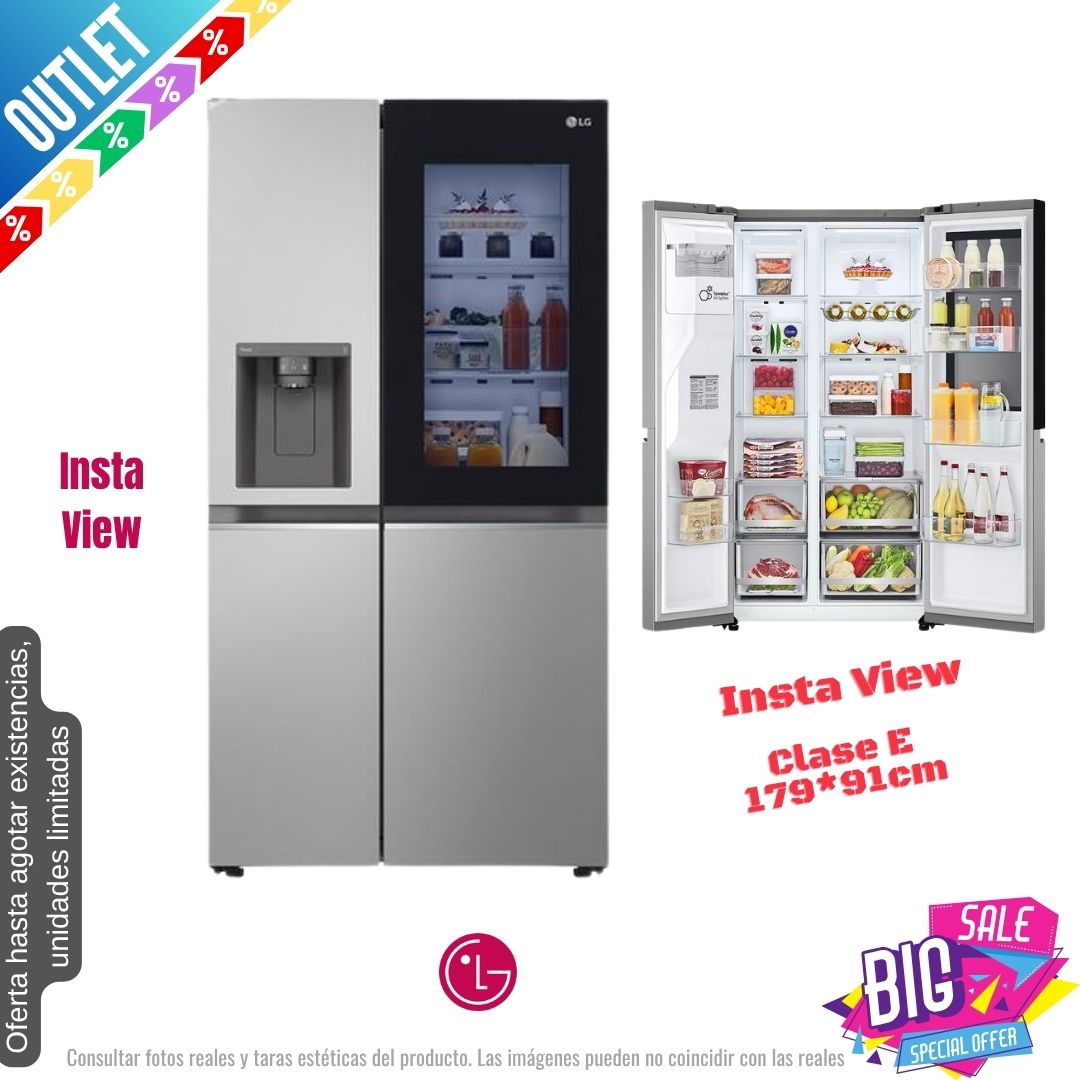 Frigorífico Americano LG inox GSGV81PYLL OUTLET