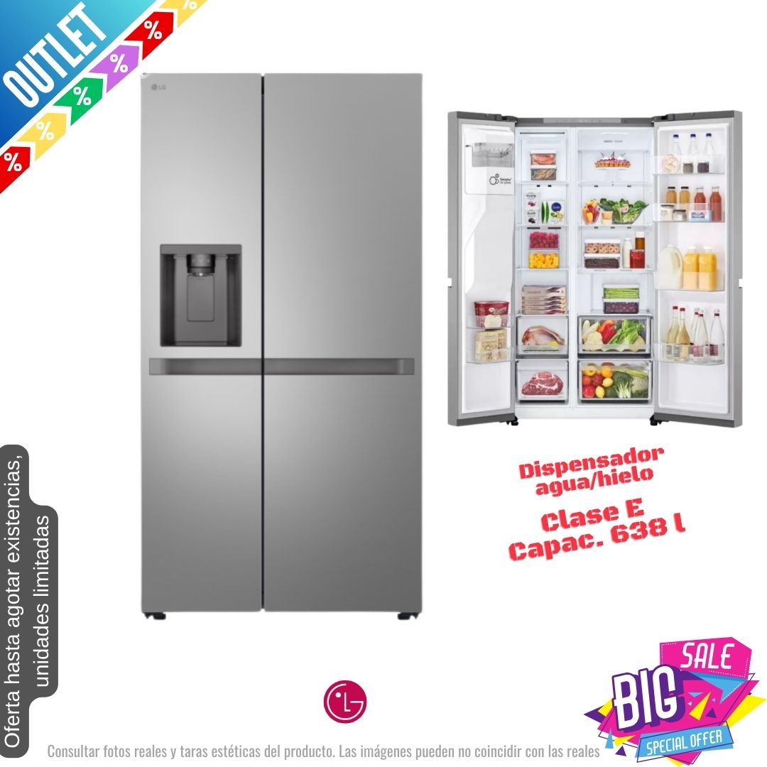 Frigorífico americano LG inox 179*91cm (026374) OUTLET