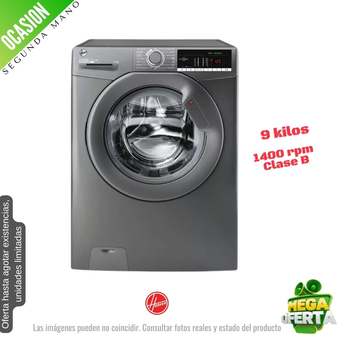 Lavadora Hoover 9kg inox 1400rpm (026058) OCASION